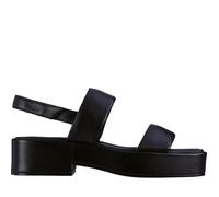 Sandales Hogl - Femme - Cuir - Talon plat 5cm - Noir 41