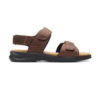 Sandales Homme - CLARKS - Hapsford Creek - Cuir Marron - Scratch - Plat 46