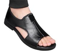 Sandales Homme Cuir Sandales for hommes, chaussures décontractées, chaussures d'extérieur en cuir, pantoufles tendance for hommes, chaussures de plage confortables, sandales plates for hommes de Sport