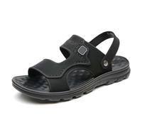 Sandales Homme Cuir Semelle antidérapante et cordon de serrage réglable bout fermé protection des orteils Activités sportives extérieures Imperméables orthopédiques Plage, sentiers d'été