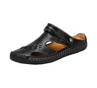 Sandales Homme En cuir et maille Semelle antidérapante cordon de serrage réglable Confortables Antidérapantes Activités d'été Plage, bain trekking Streetwear looks quotidiens