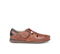 Sandales Homme - FLUCHOS - Modèle 9882 - Cuir de qualité - Semelle flexible - Marron clair 41