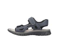 Sandales Homme Rieker Blau - Dessus Synthétique - Boucle de serrage - Talon Plat 2cm 44