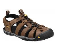 KEEN Sandales homme Clearwater CNX Cuir Marron (Dark Earth/Black) Taille 45 EU