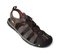 KEEN Sandales Clearwater CNX Cuir marron Boucle de serrage Pare-pierre avant 40