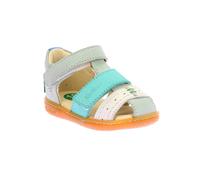 Sandales kick bazar vert blanc casse turquois 27