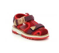 Sandales enfant kickclic rouge marine 33