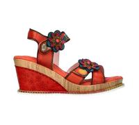 LAURA VITA Sandales Mode Femme Ballon 26, Pointure:39 EU, La Couleur:Orange
