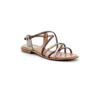Sandales - LES TROPEZIENNES - HARRY - Cuir noir et imprimé serpent - Boucle de serrage 40