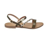 LES TROPEZIENNES PAR M. BELARBI Femme BATRESSE Chaussures Ville Sandale, Kaki-Multi, 41 EU