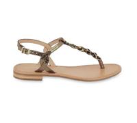 Sandales - LES TROPEZIENNES PAR M. BELARBI - HAMSONGPO - Talon Plat - Cuir - Bout Ouvert 36