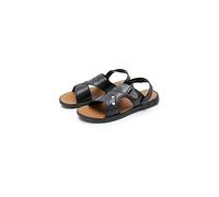 Sandales Men Summer Sandales de Loisirs en Plein air à Deux Voies Sandales pour Les Hommes extérieurs pour Les Hommes Confortables Hommes Non glissants Shoesschwarz, 10,5 UK