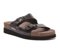 Sandales MEPHISTO Harmony en cuir pour femme - Noir - Boucle de serrage - Confortable et antidérapant 39