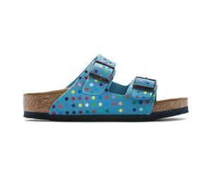 Sandales microfibre jeune fille Birkenstock Arizona Bleu 32 Étroit