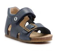 Falcotto BEA-Sandales en cuir avec boucle et fermeture scratch,Marine 22