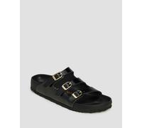 Sandales Noires Pour Femmes Birkenstock Florida D-buckle Exq Lena Hs Narrow 1029385-highshineblack
