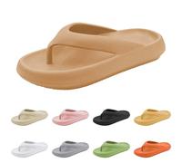 Sandales nuages - Tongs de bain - Chaussures de plage - Tongs pour femme - Tongs de bain - Pantoufles pour homme, kaki, 40 EU