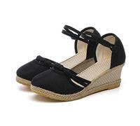 Sandales Orthopédique Femme Confortable Respirantes té Confortables Chaussures Mules Chunky De Marche Antidérapantes Bout Ouvert Vintage Mode