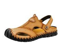 Sandales orthopédiques - Chaussures de travail - Sandales de trekking - Chaussures de loisirs - Sandales d'été confortables avec semelle interchangeable - Pour homme, kaki, 42 EU