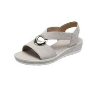 Sandales orthopédiques compensées pour femme - Sandales compensées à bout ouvert avec semelle épaisse et sangle de cheville - Chaussures d'été décontractées avec soutien de la voûte plantaire, kaki