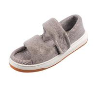 Sandales orthopédiques diabétiques ouvertes pour hommes et femmes respirantes adaptées aux pieds larges et gonflés (Café, Système Taille Chaussures EU, Adulte, Numérique, Large, 44)