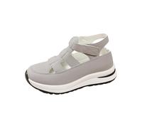 Sandales Orthopédiques Femme D'été Bout Fermé Confortable Sandales Compensées Respirant Élégant Vintage Chaussures avec Déchirure Mode Doux Sandales De Marche Lire Plage Support Arc Sandale De Mer