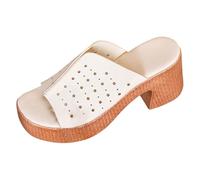 Sandales Orthopédiques Femme Été Ajourées À Talons Hauts Sandales with Arch Support Antidérapantes À Bout Ouvert Sandales Chaussons De Bains Respirant Pied Large Chaussures
