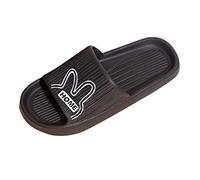 Sandales Orthopédiques Femme Été Claquettes Fille Femmes maison pantoufles tongs mignon lapin intérieur chambre printemps automne dames chaussures Claquettes Femme Confortable Robe Noire (Black, 36)