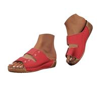 Sandales Orthopédiques Femme Été Tong Plage Femme Sandales Compensées Été Confortable Chaussures Plates Pour Femmes Style Chic Semelle Antidérapante Pour Sorties Casual Ville Plage Chaussures Ete