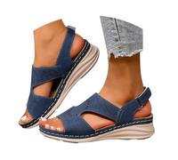 Sandales Orthopédiques Femme Nu-Pied Confortable Plateforme Chaussures De Plage Antidérapantes Respirantes Tong Bout Ouvert Bohême Pantoufles Femmes Printemps Été Compensées Premium