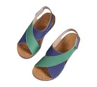Sandales Orthopédiques Femme Nu-Pied Confortable Plateforme Chaussures De Vacances Anti-Dérapant Respirantes Tong Bout Ouvert Vintage Claquette Femmes Printemps Été Compensées Semelles Épaisses