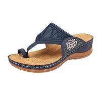 Sandales Orthopédiques Hallux Valgus Femme Été Confortable Tongs en Cuir avec Support de Orthopédique Tongs de Plage et Claquettes de Piscine Sandale Ventes Flash de Printemps Sabot Cadeau Pas Cher