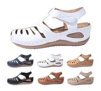 Sandales orthopédiques pour femme avec soutien de la voûte plantaire, chaussures d'été antidérapantes, chaussures de plage d'été larges, sandales de marche, de récupération, de randonnée, de sports