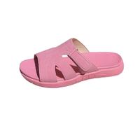 Sandales orthopédiques pour femme - Bout plat ouvert - Sandales de bain extra larges - Avec semelle intérieure douce - Pour l'été - Légères - Chaussures de loisirs - Confortables - Sandales de yoga