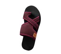 Sandales orthopédiques pour femme - Pieds confortables - Pour fasciite plantaire - Sandales orthopédiques portables - Antidérapantes - Pour le yoga, les vacances, la plage, rouge, 36 EU