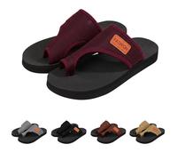 Sandales orthopédiques pour femme - Pour l'été, la plage - Semelle rembourrée - Confortable - En maille - Tapis de yoga - Style décontracté - Pour la piscine, les voyages et l'extérieur, Rouge, 38.5