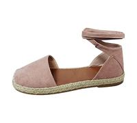 Sandales orthopédiques pour femme, sandales à bout fermé, sandales confortables Go Walk For Uk pour femme, sandales pieds nus, chaussures de marche pour femme, taille large, rose, 39.5 EU