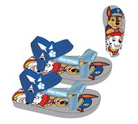 Sandales Pat'Patrouille - Gris et Bleu - Taille 27 - Sandalettes en Polyester avec Semelles en EVA, Scratch et Empiècement en Caoutchouc - Produit Original Conçu en Espagne