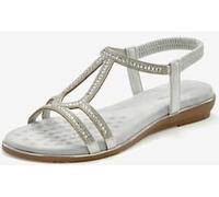 Sandales petites pierres décoratives pour une allure sophistiquée et raffinée - Vivance - couleur argent COULEUR ARGENT 40