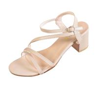 Sandales Plastique Sandales pour femmes One Sense Fashion Hundred,chaussures à semelle souple(Beige,37)