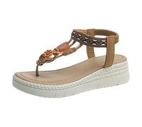 Sandales Plateforme Femme Claquette Confortable Sandales Pour Femmes Avec Soutien de La Voûte Plantaire de Plage D'Été Plates Pour Sandals Randonnée Femme Mules (Khaki 36)