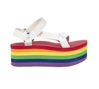 Sandales plateformes femme Teva Universal Stripe Blanc 41