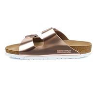 Sandales plates Birkenstock Arizona Cooper Femme - BIRKENSTOCK - Cuir - Jaune - Rose 41