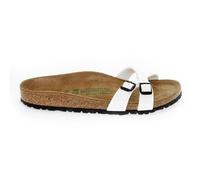 Sandales plates Birkenstock - Femme - ALMERE - Blanc - Boucle - Semelle en caoutchouc 40 1/2