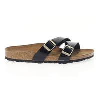 Sandales plates - Birkenstock - YAO - Noir - Boucle - Semelle en caoutchouc 35