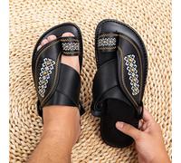 Sandales plates confortables de style arabe pour hommes, de printemps à été. Sandales légères noires pour hommes EUR39,EUR40,EUR41,EUR42,EUR43,EUR44,EUR45,EUR46,EUR47,EUR48Lettres