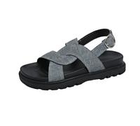Sandales Plates Confortables pour Femmes Semelle Épaisse Bride Arrière d'été Style Féerique Romain Décontractées Chaussure (Blue taille 41)