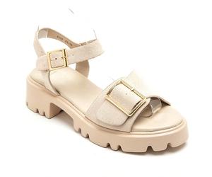 Sandales plates décontractées à la mode avec boucle pour femmes Caractéristiques :Semelle épaisse avec motif cranté pour stabilité brides ajustables avec boucles décorativesDétails de la mariéeSemelle