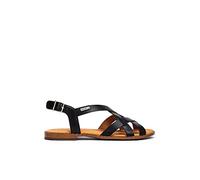 Sandales Plates en Cuir ALGAR pour Femme Color Black
