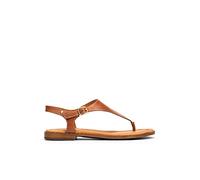 Sandales Plates en Cuir ALGAR pour Femme Color Brandy